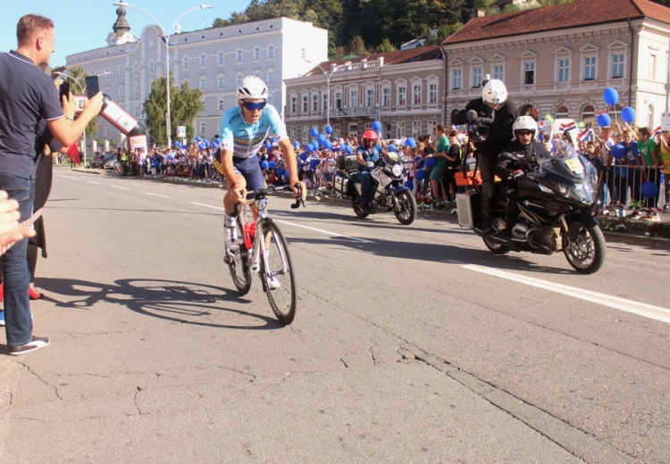 Slovenac Marko Kump pobjednik prve etape biciklističke utrke CRO Race koja je vožena kroz grad Požegu i cijelu Požeško - slavonsku županiju