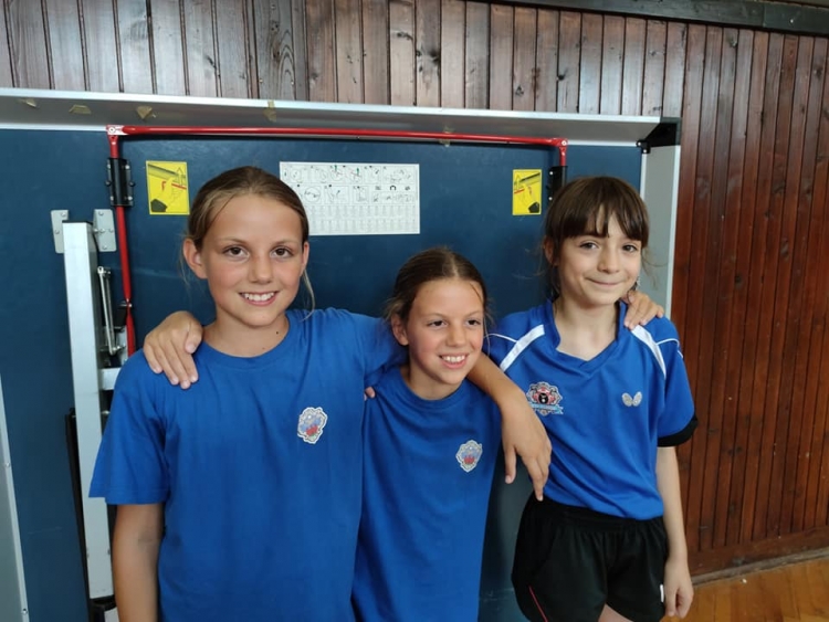 Najmlađe kadetkinje Stolnoteniskog kluba Požega plasirale se na državno ekipno prvenstvo