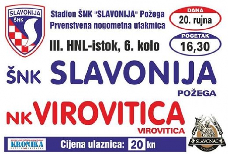 ŠNK Slavonija domaćin NK Virovitici