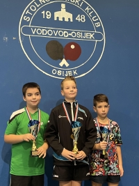 Mladi stolnotenisač Požege Ivan Smiljanić treći na turniru TOP 16 najboljih najmlađih kadeta Hrvatske