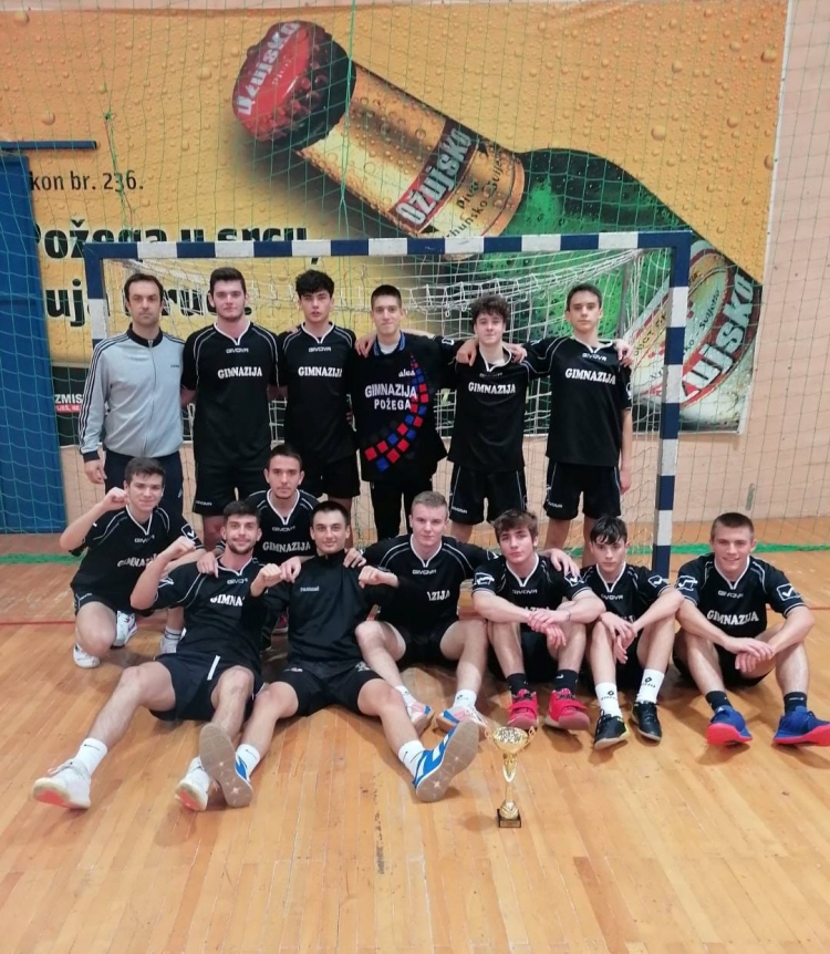 Učenici Gimnazije osvojili prvo mjesto na županijskom natjecanju u rukometu u organizaciji Školskog sportskog saveza PSŽ