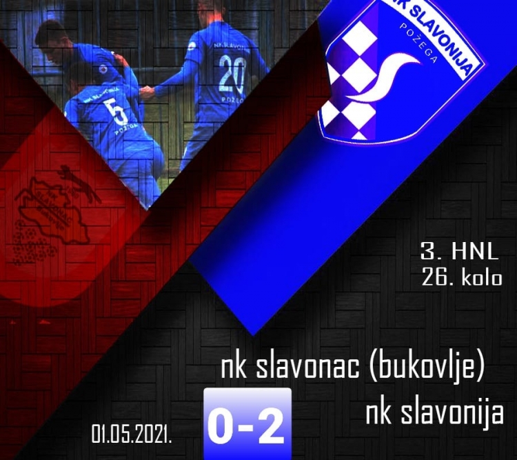 Slavonija osvojila sva tri boda na gostovanju kod Slavonca u Bukovlju, u 26. kolu 3. HNL - Istok