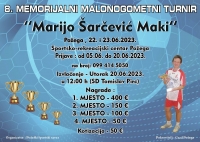 Počele prijave za 8. Memorijalni malonogometni turnir &quot;Marijo Šarčević - Maki&quot;
