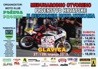 Međunarodno otvoreno prvenstvo Hrvatske u cestovnim moto utrkama održat će se 27. i 28. srpnja na Glavici