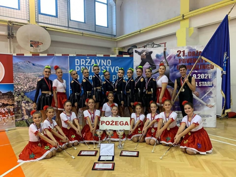Twirling klub Požega osvojio 15 medalja na 21. Državnom prvenstvu u twirlingu koje je održano u Kaštelima