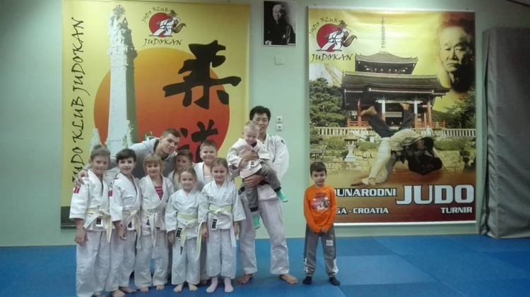 Hrvatski judo reprezentativac Dominik Družeta na pripremama u Judo klubu Judokan