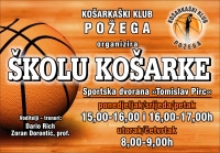 KK Požega organizira Školu košarke za dječake rođene 2006. i mlađe
