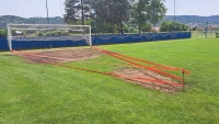 Na igralištu Nogometnog kluba Požega posijana trava ispred golova