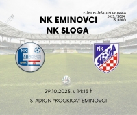 Eminovci poraženi na svom terenu od Sloge (Trenkovo) u zaostaloj utakmici 5. kola 2. Županijske nogometne lige