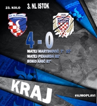 Nogometaši Slavonije uvjerljivo pobijedili Dardu u 23. kolu 3. Nogometne lige - Istok