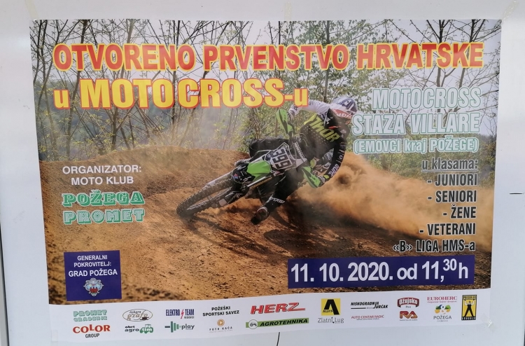 Na stazi Villare će se u nedjelju, 11. listopada održati Otvoreno prvenstvo Hrvatske u motocrossu