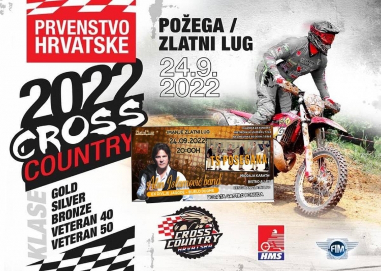 U subotu, 25. rujna, Cross Country prvenstvo Hrvatske i veliki koncert Alena Islamovića na Zlatnom Lugu