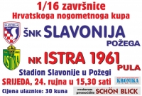 Slavonija u kupu dočekuje Istru 1961 (Pula)