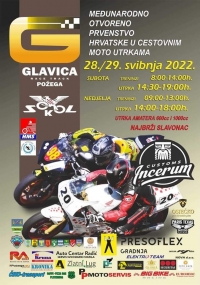 Narednog vikenda na Glavici će se održati Međunarodno otvoreno prvenstvo Hrvatske u cestovnim moto utrkama