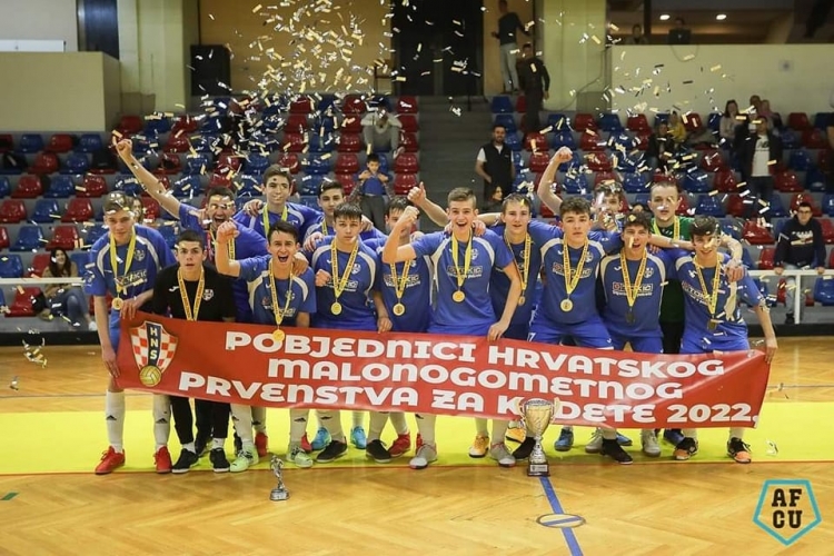 Kadeti Malonogometnog kluba &quot;Autodijelovi Tokić&quot; (Požega) prvaci Hrvatske u futsalu