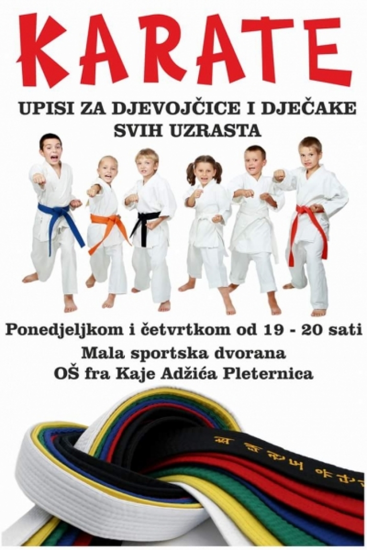 Karate - do klub Požega proširio svoj rad i na grad Pleternicu