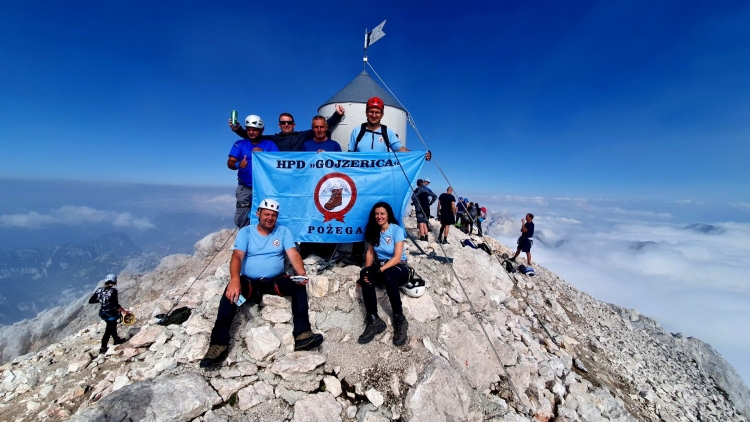 Članovi HPD Gojzerica u pohodu na Triglav (2864 mnv), najviši vrh Slovenije i Julijskih Alpa