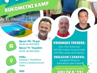 Prijave za Rukometni kamp u Velikoj (za dječake 2009., 2010., 2011. i 2012. godišta) traju do 15. 06. 2023.